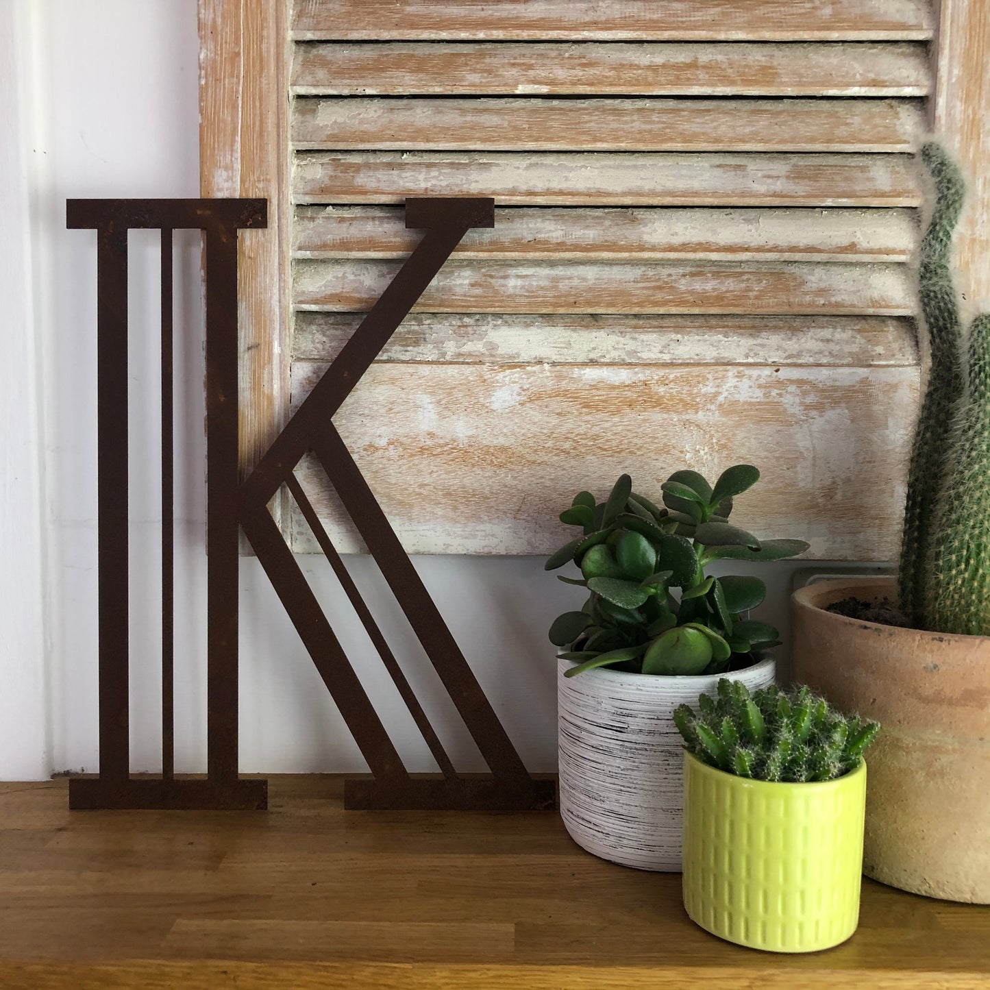Rustic Art Deco Rusty Metal Alphabet Letters – Home & Garden A-Z 0-9