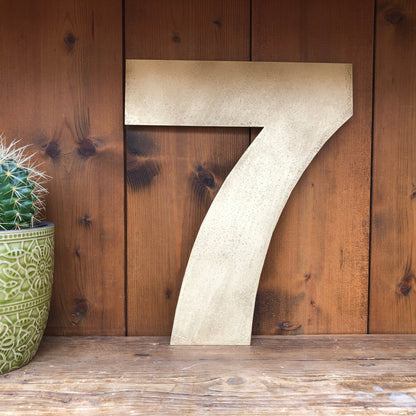 Gold Fat Font Metal Alphabet Letters – 5” or 12” Decorative Lettering A–Z