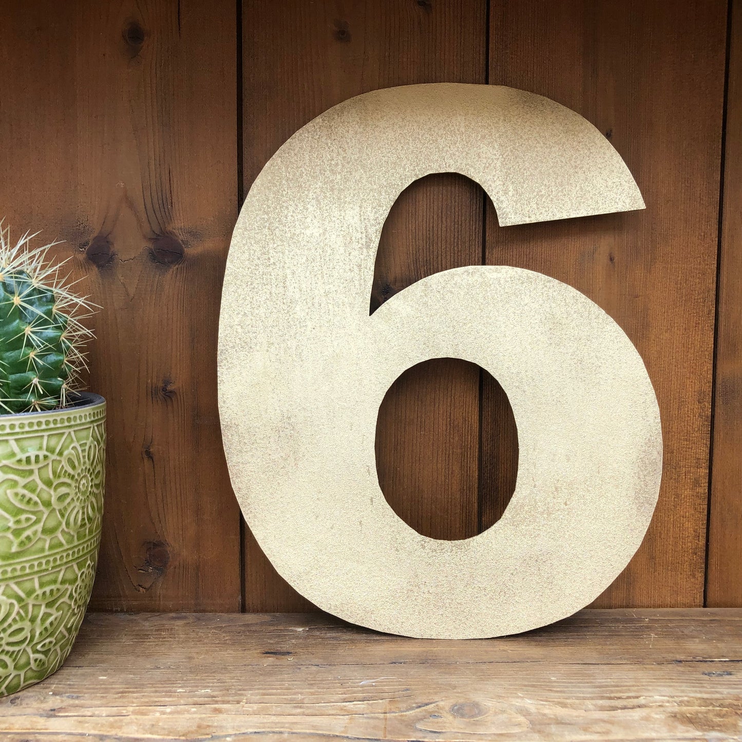 Gold Fat Font Metal Alphabet Letters – 5” or 12” Decorative Lettering A–Z