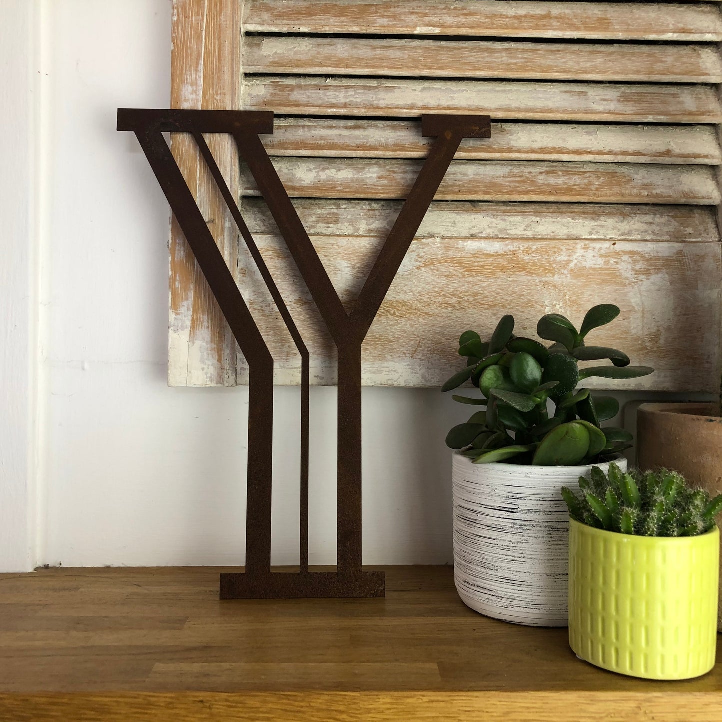 Rustic Art Deco Rusty Metal Alphabet Letters – Home & Garden A-Z 0-9