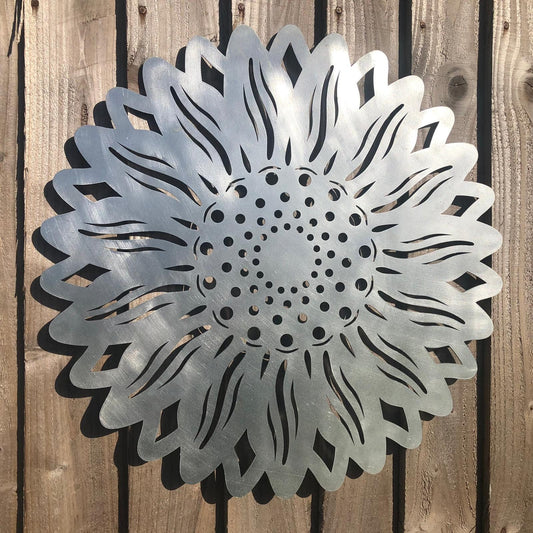 Large Galvanized Steel Sunflower  Garden Decoration