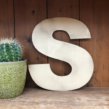 Gold Fat Font Metal Alphabet Letters – 5” or 12” Decorative Lettering A–Z