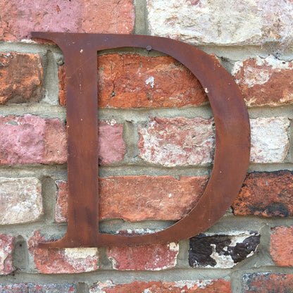 Classic Rusty Metal Letters 5" And 12" A-Z 0-9 Rustic Signs For The Home And Garden