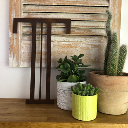 Rustic Art Deco Rusty Metal Alphabet Letters – Home & Garden A-Z 0-9