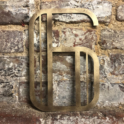 Gold Art Deco Metal Alphabet Letters – 5” or 12” Decorative Lettering A–Z