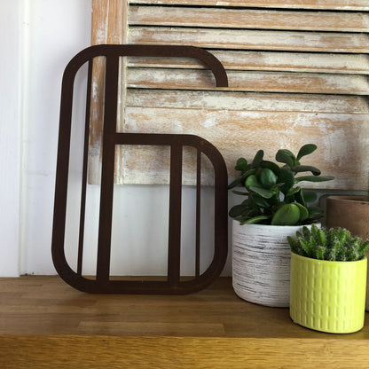 Rustic Art Deco Rusty Metal Alphabet Letters – Home & Garden A-Z 0-9