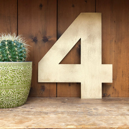 Gold Fat Font Metal Alphabet Letters – 5” or 12” Decorative Lettering A–Z