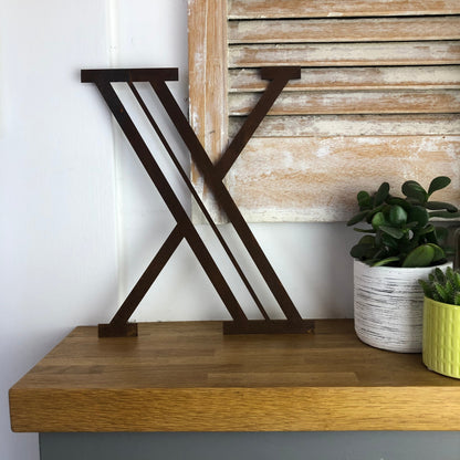 Rustic Art Deco Rusty Metal Alphabet Letters – Home & Garden A-Z 0-9