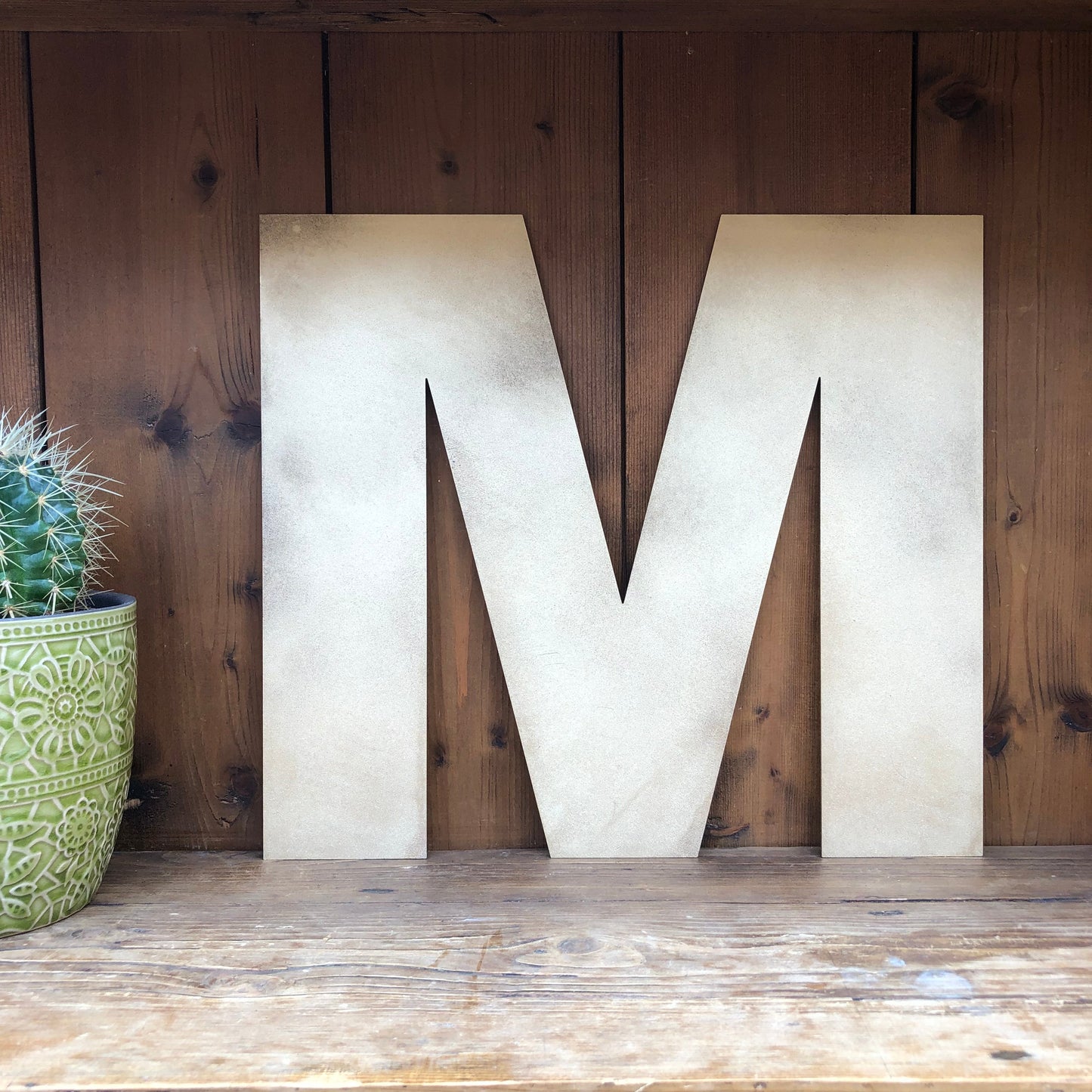 Gold Fat Font Metal Alphabet Letters – 5” or 12” Decorative Lettering A–Z