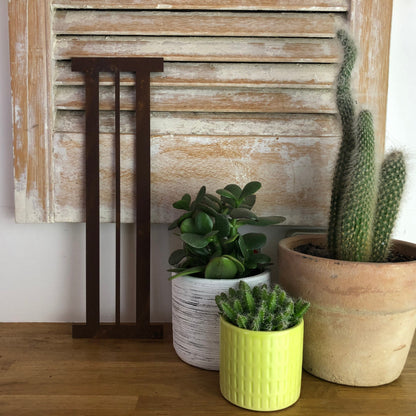 Rustic Art Deco Rusty Metal Alphabet Letters – Home & Garden A-Z 0-9