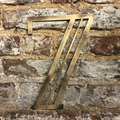 Gold Art Deco Metal Alphabet Letters – 5” or 12” Decorative Lettering A–Z