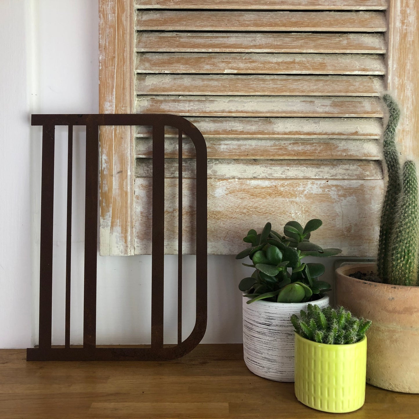 Rustic Art Deco Rusty Metal Alphabet Letters – Home & Garden A-Z 0-9