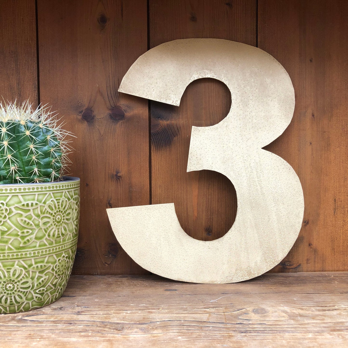 Gold Fat Font Metal Alphabet Letters – 5” or 12” Decorative Lettering A–Z