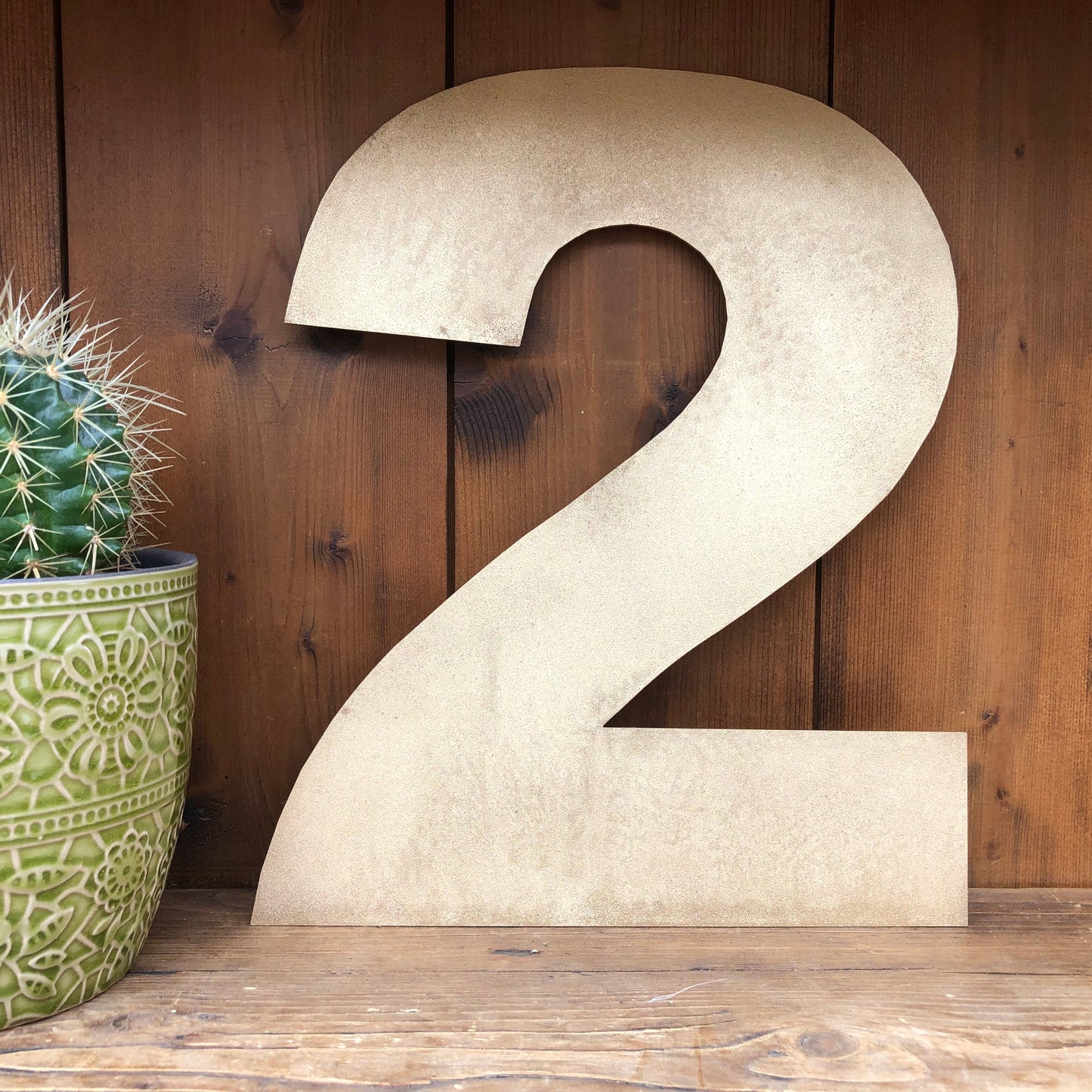 Gold Fat Font Metal Alphabet Letters – 5” or 12” Decorative Lettering A–Z