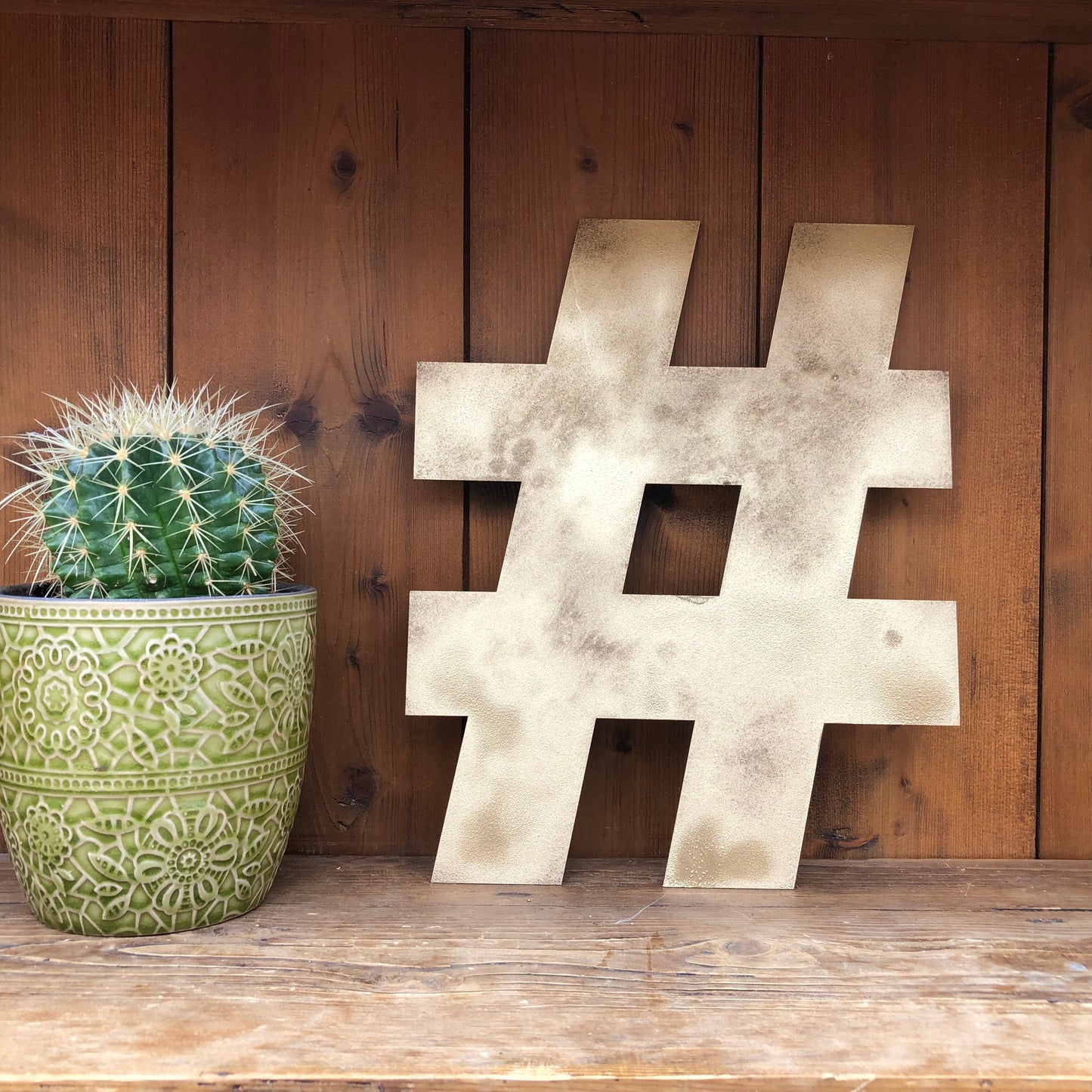 Gold Fat Font Metal Alphabet Letters – 5” or 12” Decorative Lettering A–Z