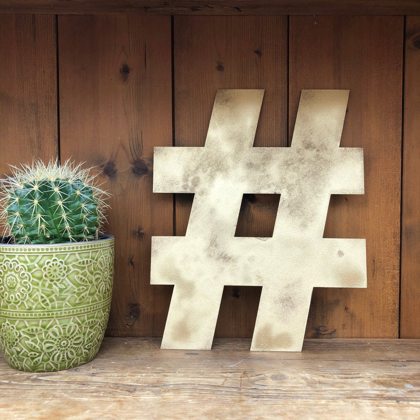 Gold Fat Font Metal Alphabet Letters – 5” or 12” Decorative Lettering A–Z