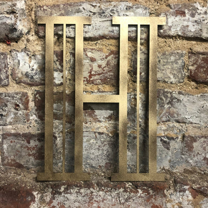 Gold Art Deco Metal Alphabet Letters – 5” or 12” Decorative Lettering A–Z