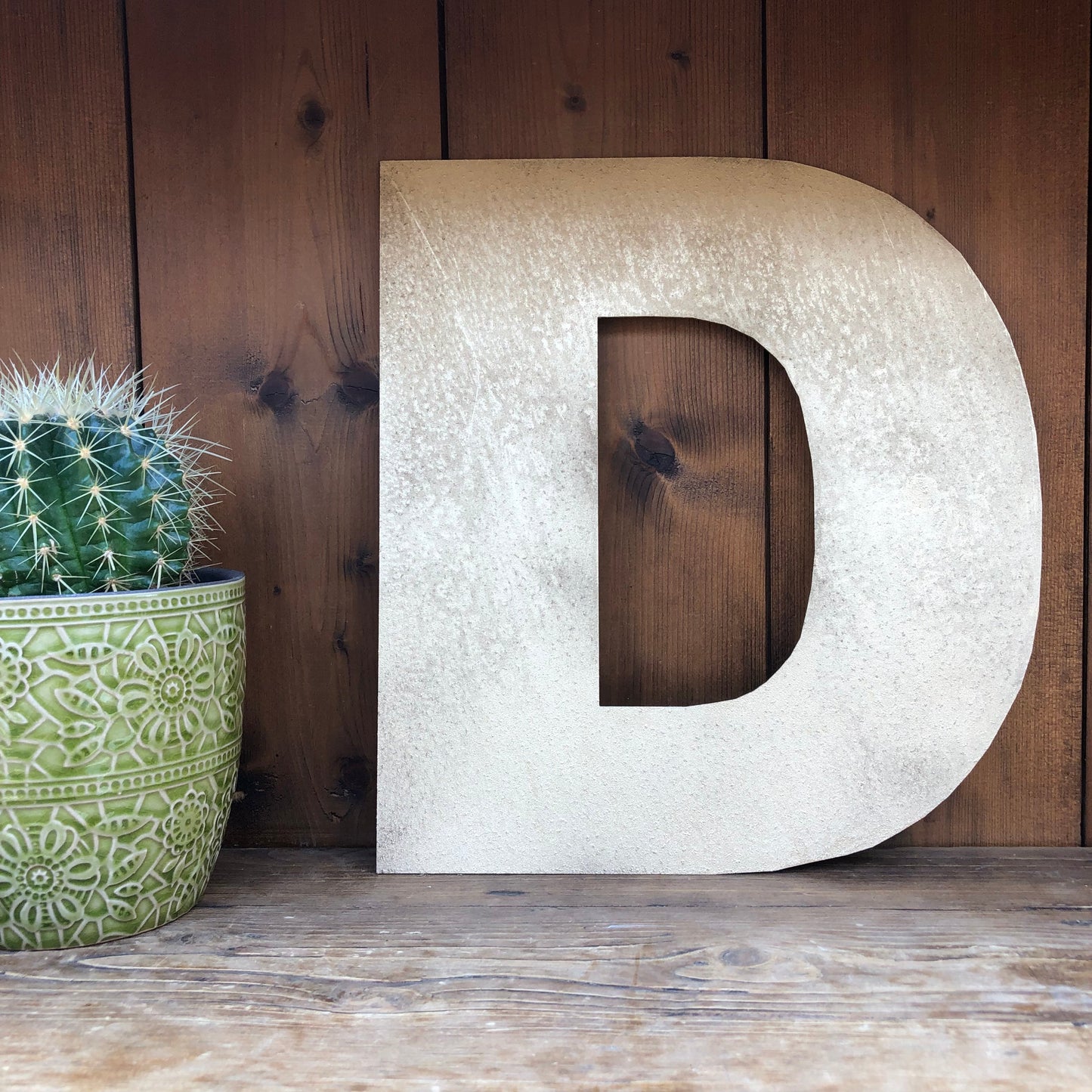 Gold Fat Font Metal Alphabet Letters – 5” or 12” Decorative Lettering A–Z