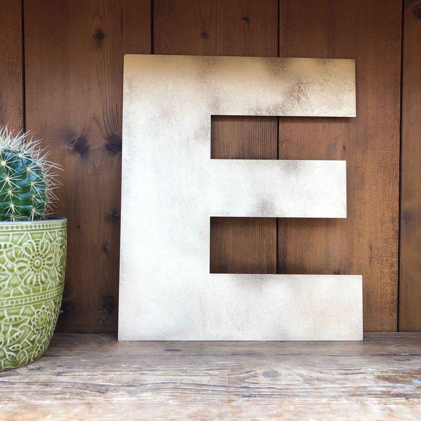 Gold Fat Font Metal Alphabet Letters – 5” or 12” Decorative Lettering A–Z