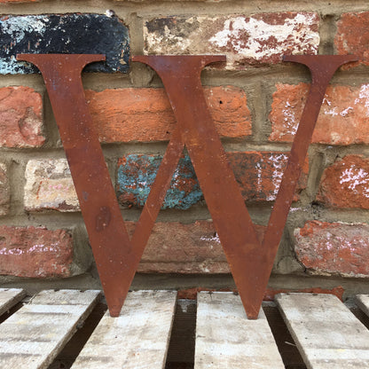 Classic Rusty Metal Letters 5" And 12" A-Z 0-9 Rustic Signs For The Home And Garden