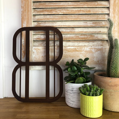 Rustic Art Deco Rusty Metal Alphabet Letters – Home & Garden A-Z 0-9