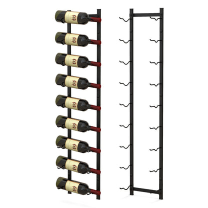 Wall Mounted Metal Wine Rack Organizer for Liquor and Champagne-L