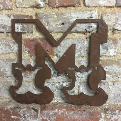 12" Rusty Carnival Metal Alphabet Letters A–Z & 0–9