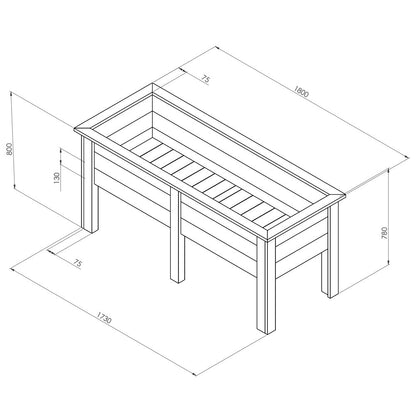 Deep Root Planter 1.8M