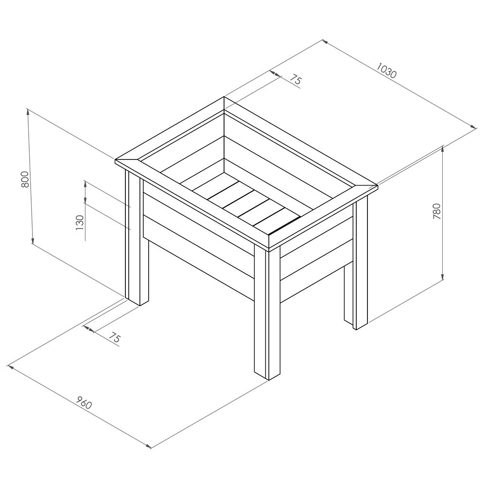 Deep Root Planter 1M