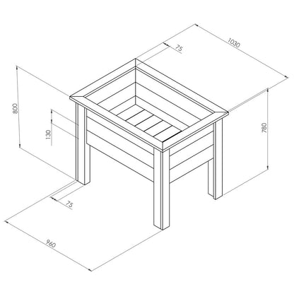 Deep Root Planter 1M