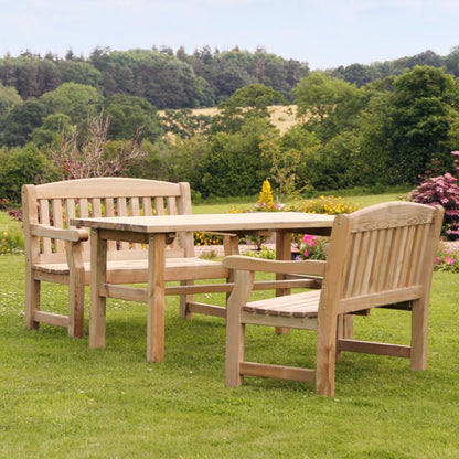 Emily Table & 2 Bench Set
