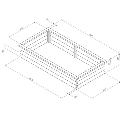 Low Sleeper Raised Bed