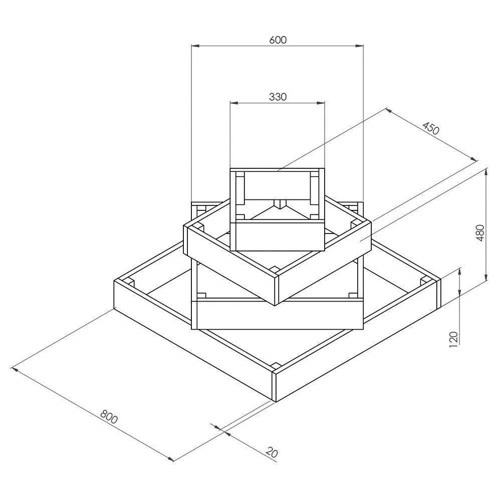 Diamond Raised Bed