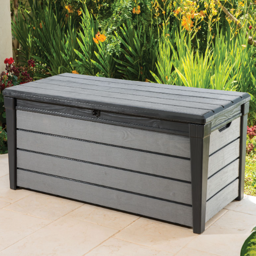 455L Brushed Storage Box (Grey)