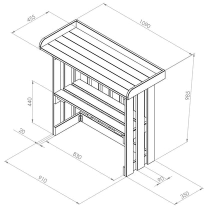 Folding Garden Bar
