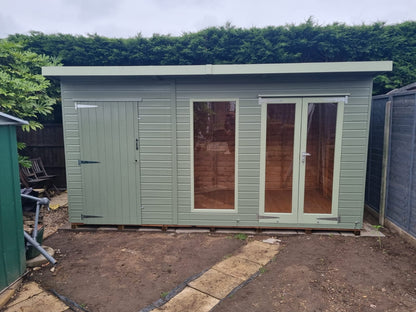 Denby Summerhouse with Combination Shed Painted