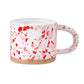 Pink and Red Splatterware Mug