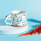 Turquoise and Blue Splatterware Mug