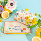 Folk Floral Butter Dish
