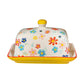 Folk Floral Butter Dish