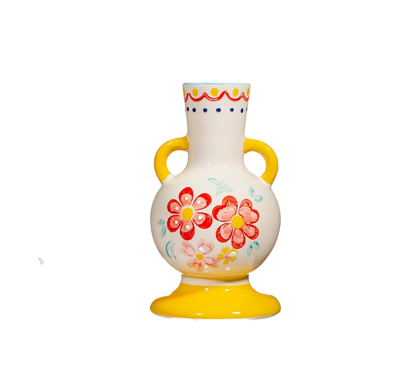 Folk Floral Small Vase