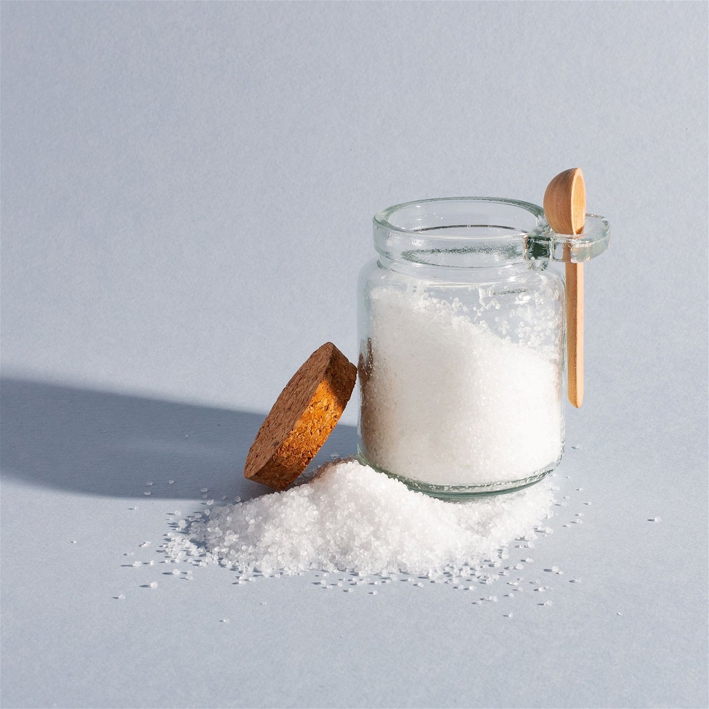 Small Jar with Cork Lid and Spoon