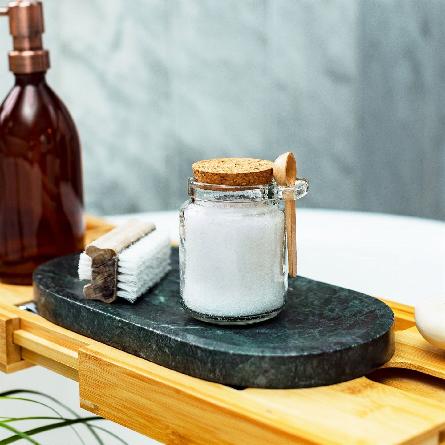 Small Jar with Cork Lid and Spoon