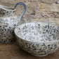 Blue And White Ditsy Print Bowl