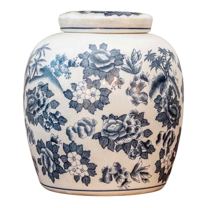 Mandela Island Grey & White 9" Ginger Jar