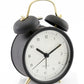 Black & Gold Metal Alarm Clock