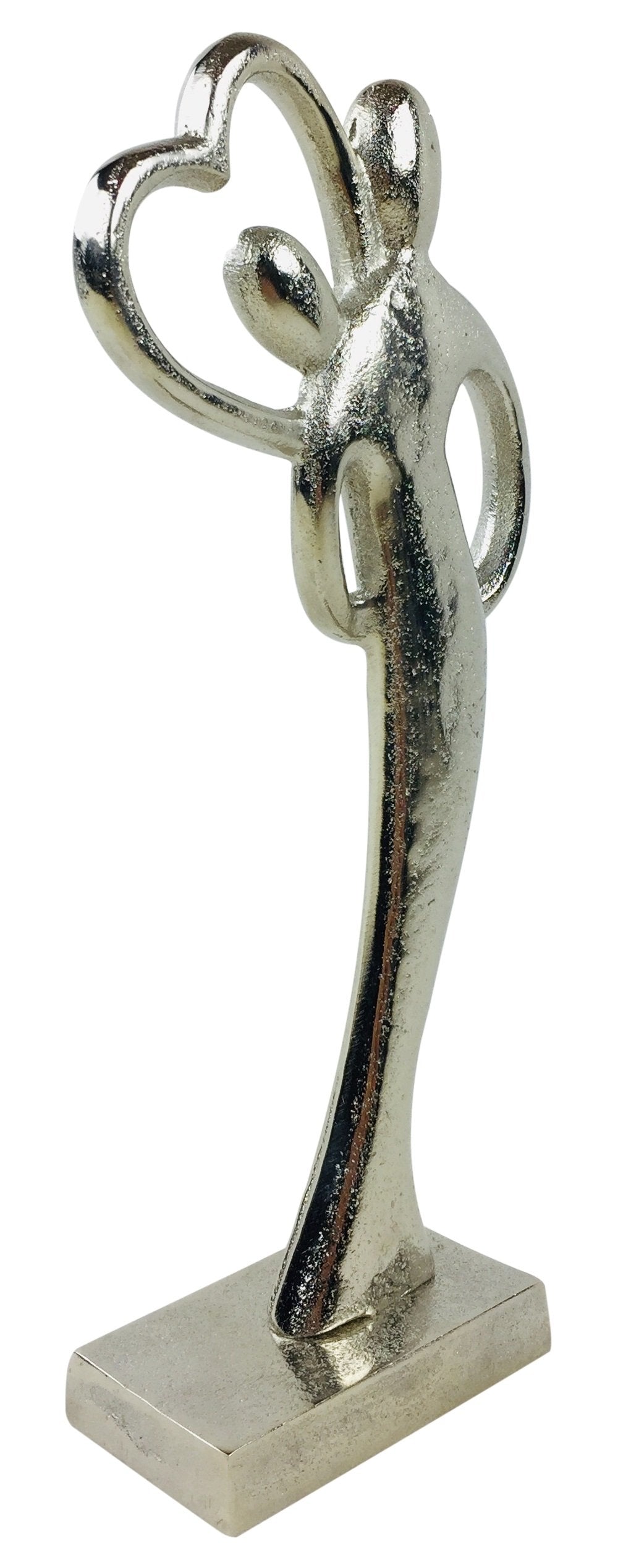 Entwined Couple Silver Curved Figure