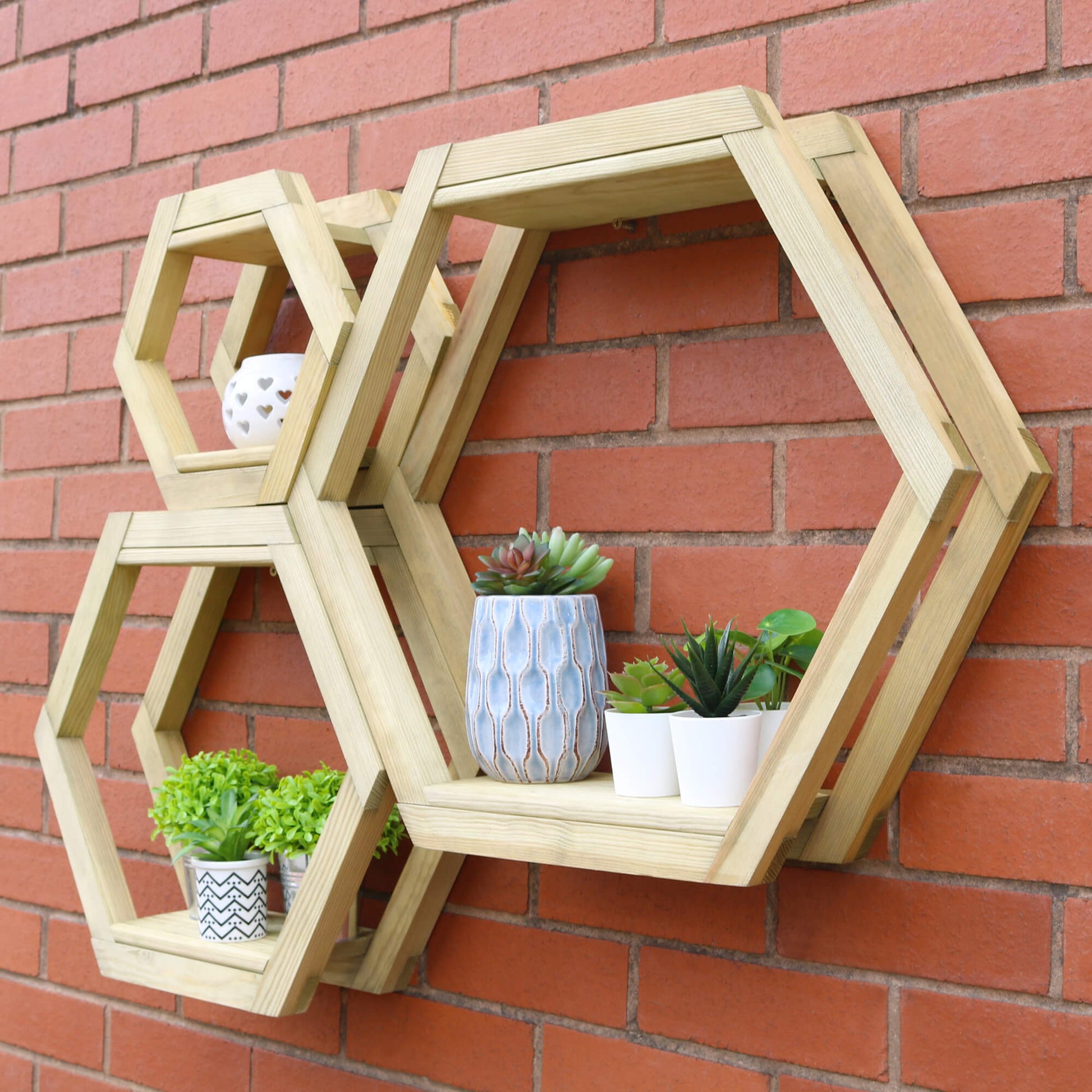 Honeycomb Shelf Set Of 3