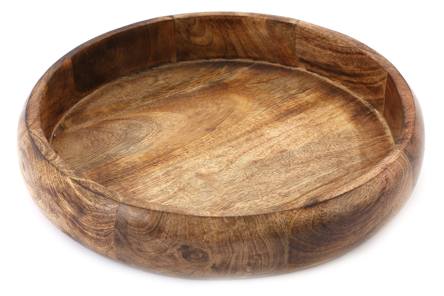 Shallow Wooden Bowl 34cm