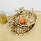 Rattan Apple Shape Basket Trays
